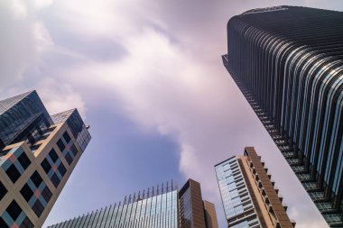 Jakarta şehir merkezi çoklu gökdelenli 