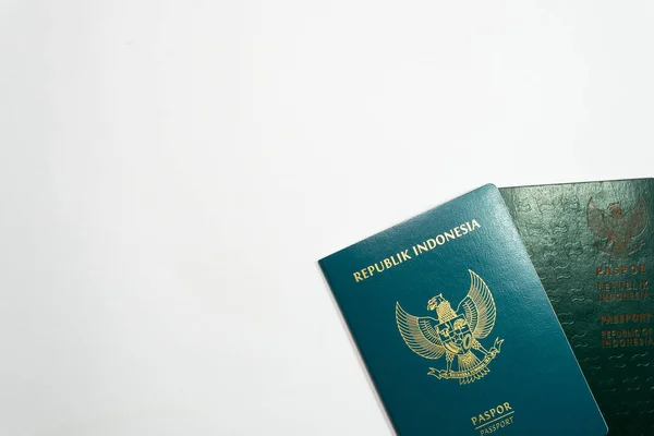 Indonesia Current Old Passport White Background — Stock Photo, Image