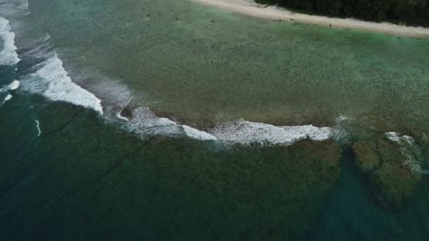 Cook Island Meio Oceano Nsw Austrália Tiro Aéreo — Vídeo de Stock