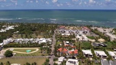 Güzel tropikal manzara, düğün yeri, Punta Cana Dominik Cumhuriyeti.