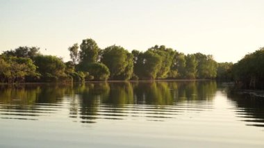 Sarı suda alacakaranlık, Kakadu Ulusal Parkı, Kuzey Toprakları, Avustralya