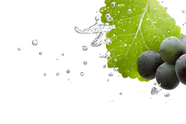 Beyaz arkaplanda su damlaları