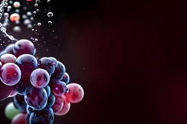 abstract background with red and black grapes