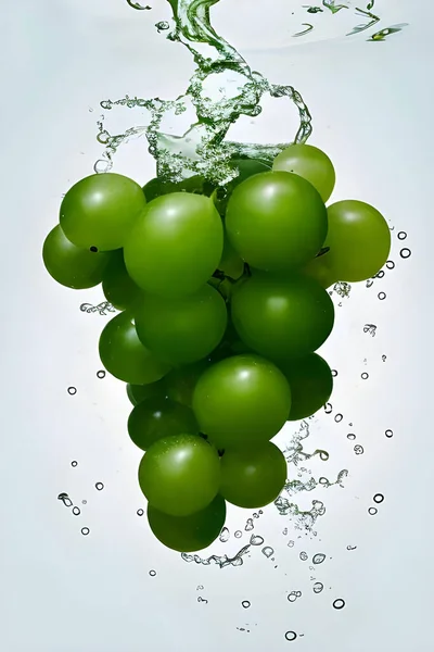 Beyaz arkaplanda su damlaları