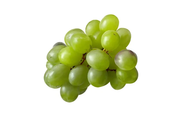 Beyaz Arkaplanda Izole Edilmiş Yeşil Üzümler — Stok fotoğraf