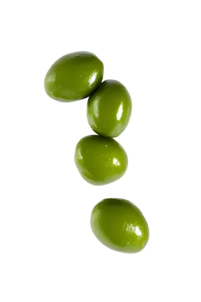 Des Olives Fraîches Saines Avec Soupçon Eau — Photo