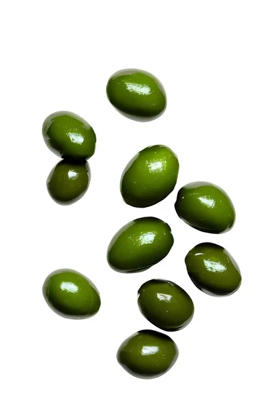 Healthy Fresh Olives Splash Water — Stock Photo, Image