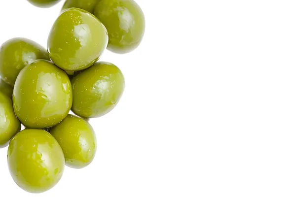 Healthy Fresh Olives Splash Water — Foto de Stock