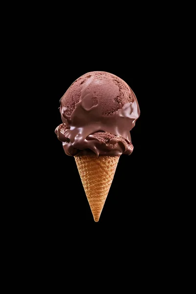 Fagylalt Fehér Háttérrel — Stock Fotó