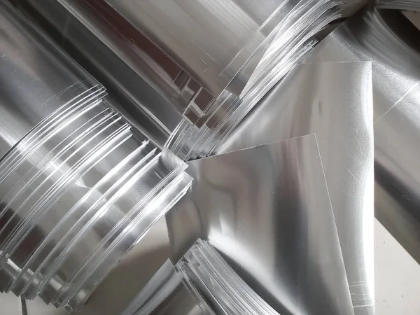Промышленная Алюминиевая Металлическая Куча Мелкие Кусочки — стоковое фото