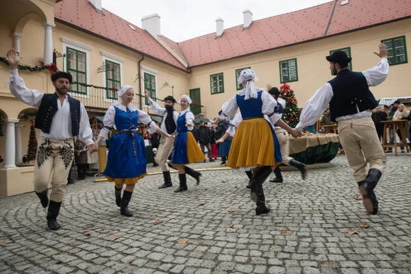Modra Slovacchia Dec 2022 Performance Dell Ensemble Folcloristico Dopravar Durante — Foto Stock