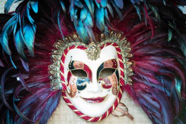 güzel Venedik karnaval maskesi