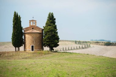 Chapel of St. Madonna Vitaleta in San Quirico d'Orcia,Tuscany, Italy
