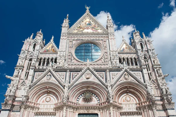 Facade of Siena Cathedral (Duomo di Siena), Italy - UNESCO World Heritage site