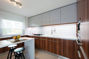 Kitchen interior of contemporary house