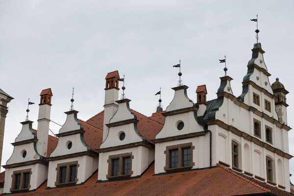 Detail of old town hall in the main square of Levoca, UNESCO wold heritage site, Slovakia