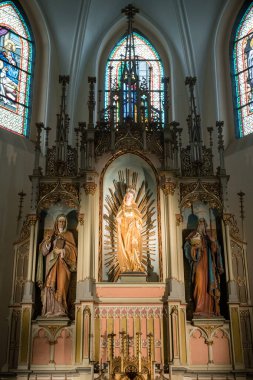 LEVOCA, SLOVAKIA - AUG 7, 2023: Bakire Meryem 'in Ziyareti Bazilikası, Levoca, Slovakya