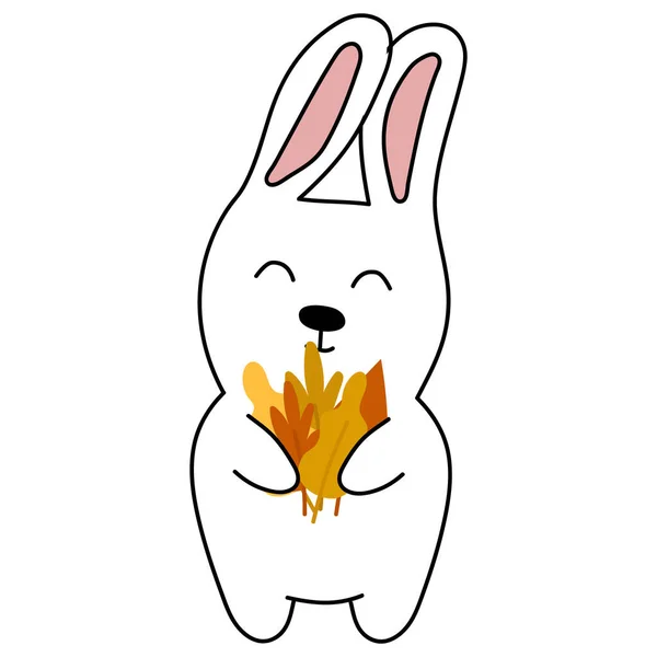 2023 sembollü çizgi film kartı kutlama tasarımı için. Tatlı bir Paskalya karikatürü çizimi. Vektör illüstrasyonu.