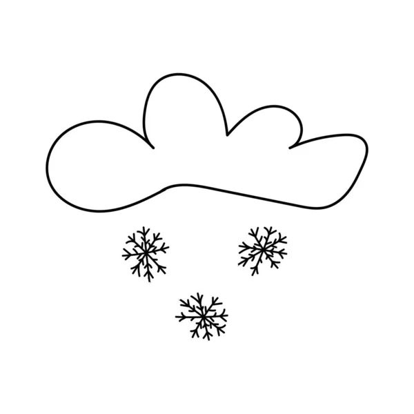 Beyaz arka planda bulut ve şimşek simgeleri. Bulutlu vektör logosu. Doğrusal logo. Vektör illüstrasyonu