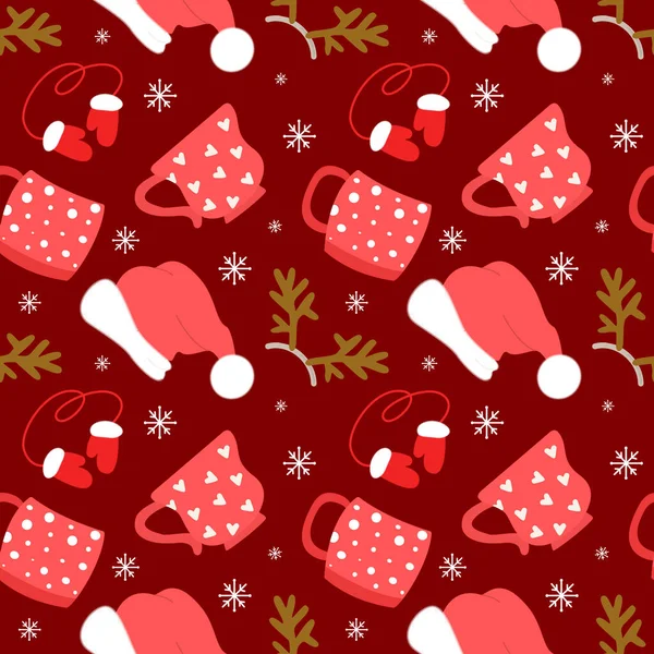 Kusursuz şablon, yeni yıl tatil paketleme.