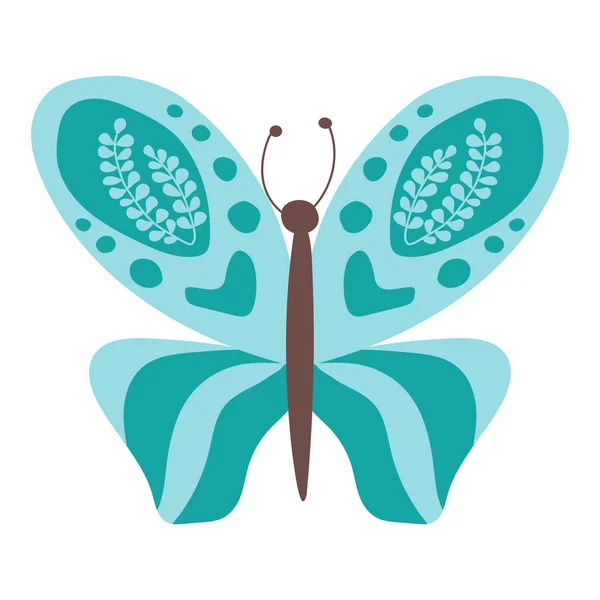 Motýl Barevný Motýl Izolované Krásný Motýl Ilustrace Vektorová Ilustrace — Stockový vektor