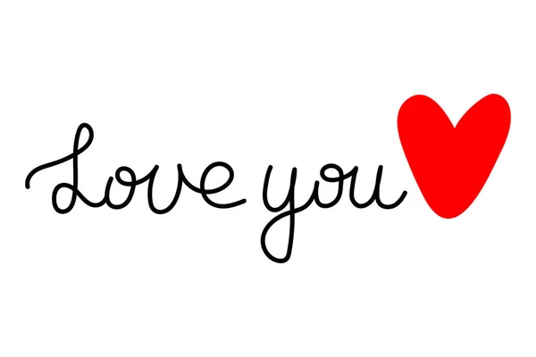 Seni seviyorum, Sevgililer Günü Kalp Simgesi, Çizim Vektörü.