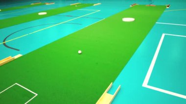 Kapalı kapılar halı. Çim kaseleri ya da çim bowlingi olarak da bilinir.