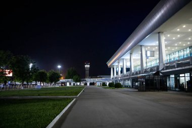 Taşkent, UZBEKISTAN - 20 Nisan 2023: Taşkent Uluslararası Havaalanı