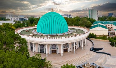 Amir Timur 'un Taşkent, Özbekistan' daki hava manzarası