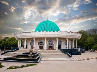 Amir Timur 'un Taşkent, Özbekistan' daki hava manzarası