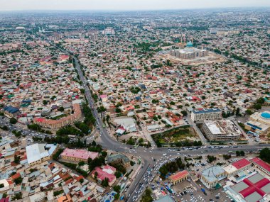 Özbekistan 'daki eski Taşkent kentinin hava manzarası