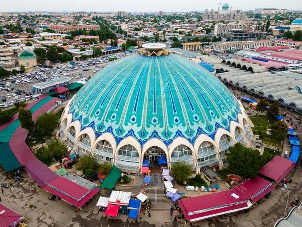 Taszkent Uzbekistan Widok Lotu Ptaka Rynek Chorsu Zdjęcia Stockowe bez tantiem