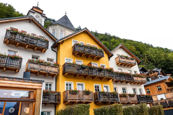 Casa Madeira Alpina Tradicional Beleza Rústica — Fotografia de Stock