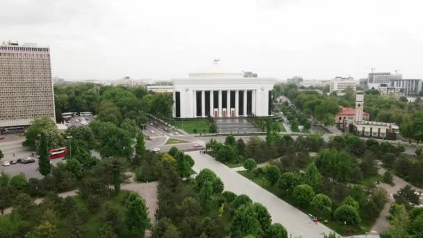 Aerial View Main Street Tashkent Uzbekistan — Stock Video