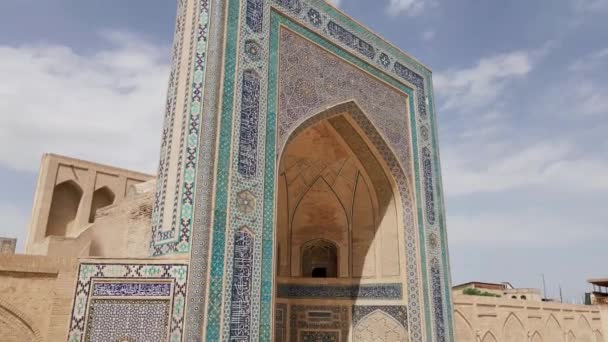 Бухара Узбекистан Вид Воздуха Мечеть Пой Калан Цитадель Ковчег Бухары — стоковое видео