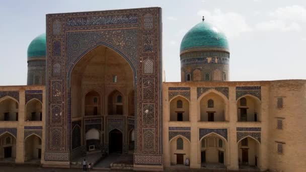 Bucara Uzbequistão Vista Aérea Mesquita Poi Kalan Arca Cidadela Bucara — Vídeo de Stock