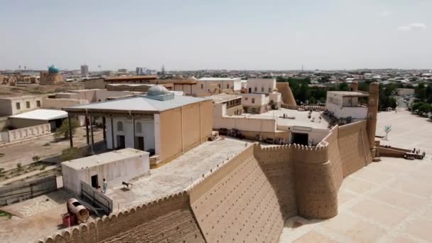 Boukhara Ouzbékistan Vue Aérienne Mosquée Poi Kalan Arche Citadelle Boukhara — Video