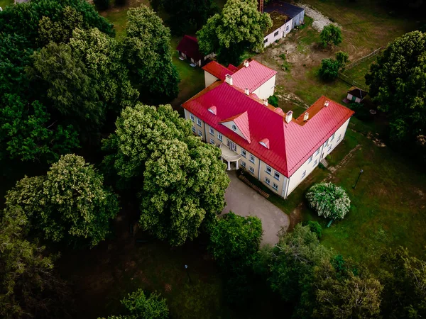 Mercendarbe Manor Uno Los Edificios Históricos Más Magníficos Baldone Letonia —  Fotos de Stock