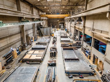 Prekast beton Duvar panosu fabrikasında Bina yapımı için