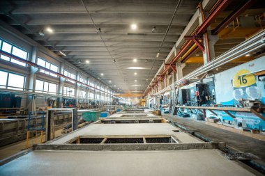 Prekast beton Duvar panosu fabrikasında Bina yapımı için