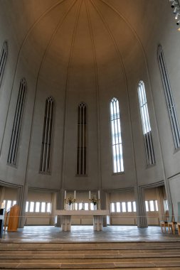 Hallgrimskirkja Kilisesi İçişleri, Reykjavik İzlanda