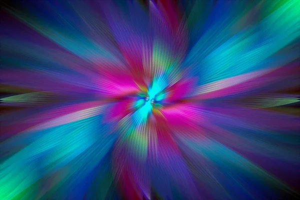 Astratto Sfondo Effetto Zoom Multicolore Immagine Generata Digitalmente Raggi Luce — Foto Stock