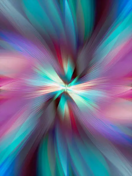Abstrakter Mehrfarbiger Zoom Hintergrund Digital Erzeugtes Bild Strahlen Von Versicolor — Stockfoto