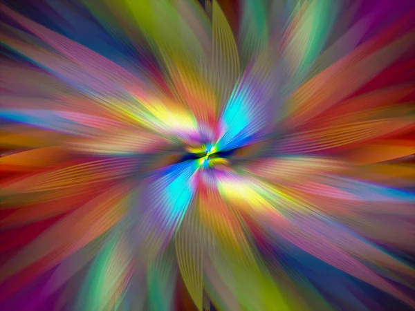 Astratto Sfondo Effetto Zoom Multicolore Immagine Generata Digitalmente Raggi Luce — Foto Stock
