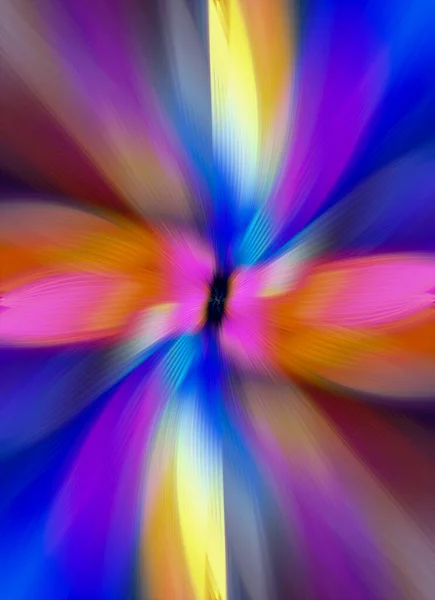 Fundal Efect Zoom Multicolor Abstract Imagine Generată Digital Raze Lumină — Fotografie, imagine de stoc