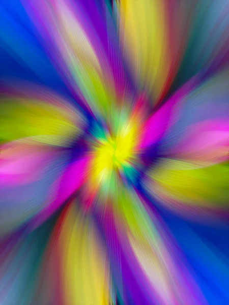 Abstrakti Monivärinen Zoomausvaikutus Tausta Digitaalisesti Luotu Kuva Säteet Versicolor Valoa — kuvapankkivalokuva