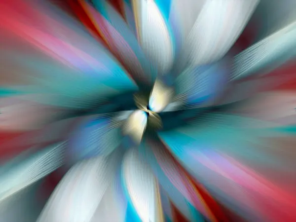 Αφηρημένο Πολύχρωμο Φόντο Εφέ Ζουμ Ψηφιακά Παραγόμενη Εικόνα Ακτίνες Φωτός — Φωτογραφία Αρχείου