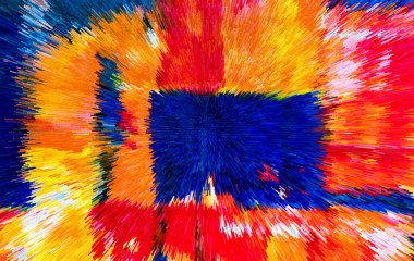 Canlı Soyut Fırça Vuruşları ve Özgün Küp Resimleri Çağdaş Sanatsal Arkaplan, Tuvaldeki Yağlı Boyaya Benzeyen Çağdaş Tasarım ve Yaratıcı Görsel Projeler İçin Mükemmel