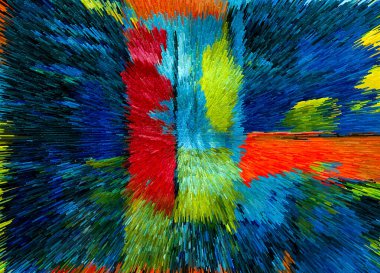 Canlı Soyut Fırça Vuruşları ve Özgün Küp Resimleri Çağdaş Sanatsal Arkaplan, Tuvaldeki Yağlı Boyaya Benzeyen Çağdaş Tasarım ve Yaratıcı Görsel Projeler İçin Mükemmel