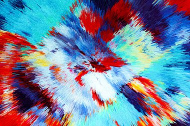 Canlı Soyut Fırça Vuruşları ve Özgün Küp Resimleri Çağdaş Sanatsal Arkaplan, Tuvaldeki Yağlı Boyaya Benzeyen Çağdaş Tasarım ve Yaratıcı Görsel Projeler İçin Mükemmel